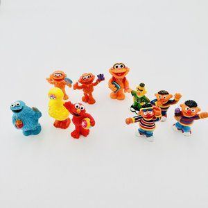 Vintage Sesame Street PVC Cake Topper Figures Lot Of 9